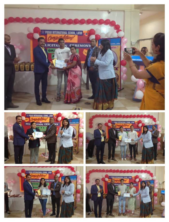Felicitation Programme - Grade X & XII Achievers @ Podar International School, #Latur - 2022 - latur